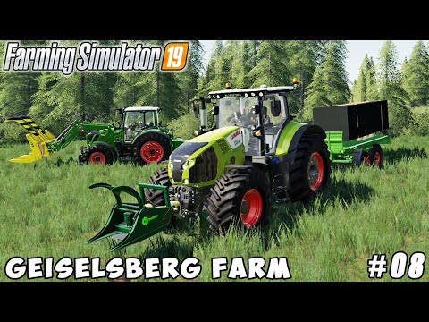 Selling silage, wood boards production | Geiselsberg Farm | Farming simulator 19 | Timelapse #08