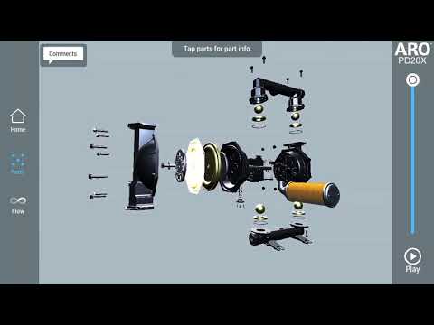 Air operated diaphragm pump