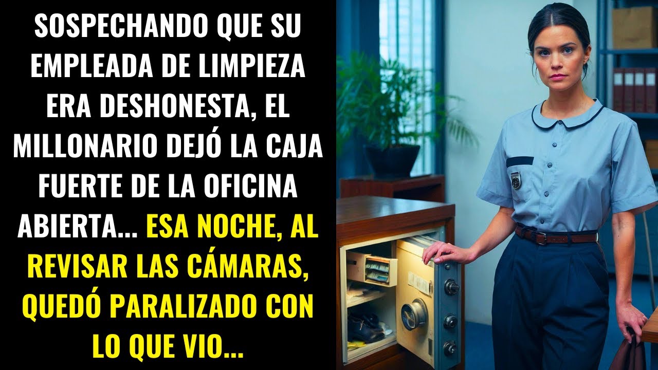EL MILLONARIO SOSPECHA DE SU EMPLEADA Y DEJA LA CAJA FUERTE ABIERTA… LO QUE VIO LO DEJÓ HELADO...