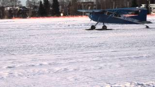 Cessna 185 Skywagon On Skis