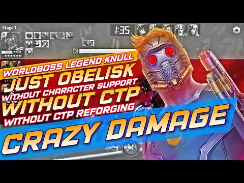 Star Lord Destroy World Boss Legend Knull Without CTP - Marvel Future Fight - ( English Version )