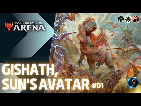 It's Showtime: Gishath, Sun's Avatar 🔥🌲☀️ #01 - MTG Arena - Historic Brawl
