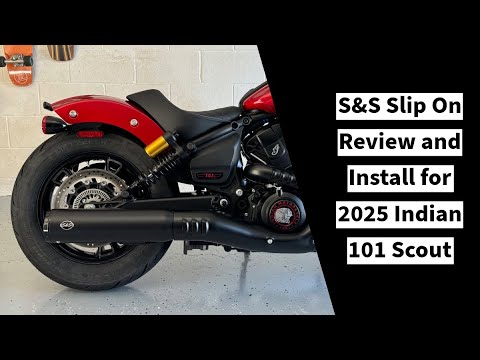 Indian 101 Scout S&S Slip-on exhaust install and sound comparison - We Bought A New Bike Part 3!