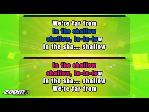Lady Gaga and Bradley Cooper - Shallow (Karaoke Version) with Lyrics On Screen
