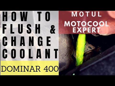 HOW TO CHANGE COOLANT & FLUSH RADIATOR ON DOMINAR 400, MOTUL MOTOCOOL EXPERT COOLANT REVIEW KTM