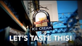 preview picture of video 'Mystic Drawbridge Ice Cream - Let’s Taste This #icecream Caramel Apple & Pumpkin Pie'