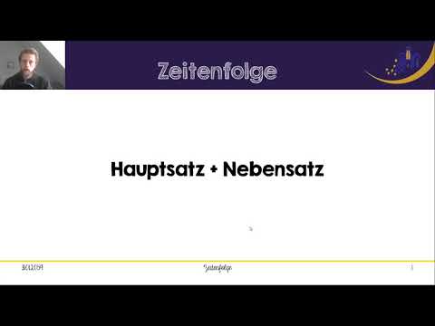 Grammatik - Zeitenfolgen