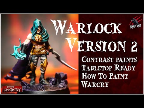 PAINT KHAINITE SHADOWSTALKERS WITH CONTRAST - WARCRY WARLOCK VERSION 2 -How To Beginner Step by Step