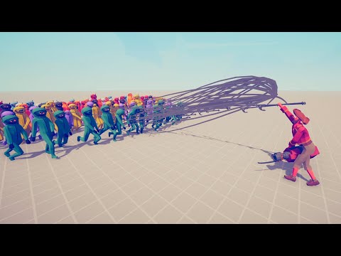 HARPOON GOD vs 100x IMPOSTERS - Totally Accurate Battle Simulator TABS