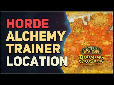 Master Alchemy Trainer Location WoW TBC Classic (Horde)