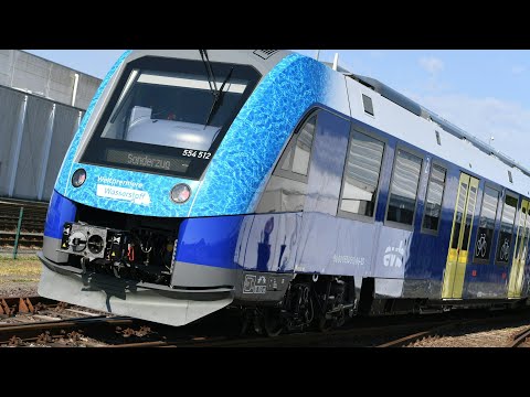 Weltpremiere in Niedersachsen: Wasserstoffzüge im Nahverkehr | AFP