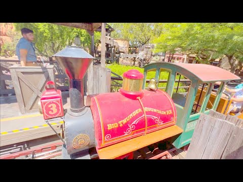 Back row point of view footage of Big Thunder Mountain Railroad