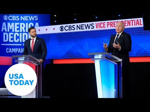 VP debate Vance, Walz on gun laws, school shootings USA TODAY