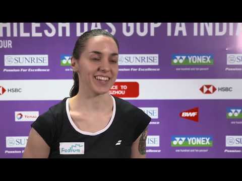 Interview Beatriz Corrales -  QF India Open 2018