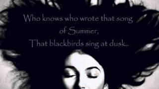 Kate Bush - Sunset (lyrics on screen)