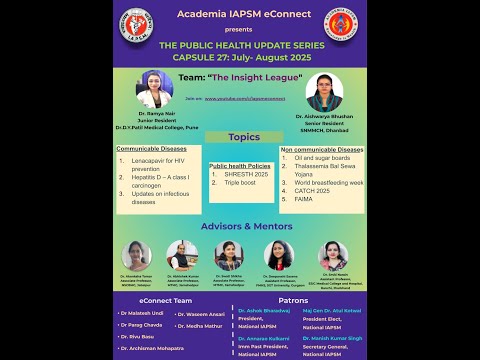 Public Health Updates Capsule Series - Capsule 27 (July - Aug 2025)