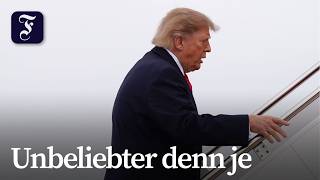 Trumps Zustimmungswerte fallen auf Rekordtief