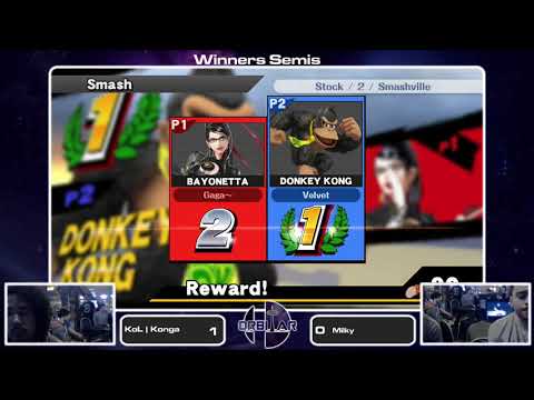 KoL | Konga (Donkey Kong) vs Milky (Bayonetta) - Orbitar 54 - Winners Semis