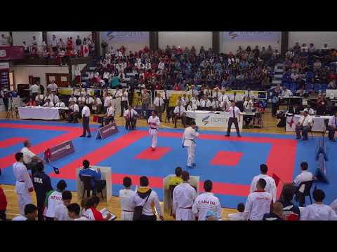 2017 Pan Am U21 Male Kumite -67 Kg Torres Marcos URU vs Silva Joao Vitor Da Costa BRA