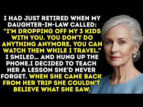My Daughter-in-Law Said: “You Do Nothing, Watch My Kids While I Travel”—She Never Expected My Move.