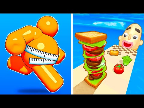 Tall Man Run vs Sandwich Runner, Tall Man Game, Juice Run, Giant Rush More…New Update Ep120