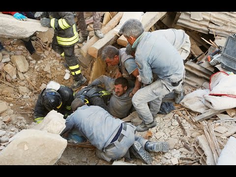 Click to Watch the Miracle after miracle! Rescuers pulling survivors from rubble of Italian quake video
