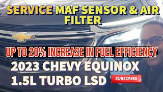 2018-2025 CHEVY EQUINOX 1.5L Turbo - Service Mass Air Flow Sensor and Air Filter