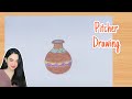 How To Draw A Pitcher Step By Step Very Easy | Kolsi Drawing Very Easy