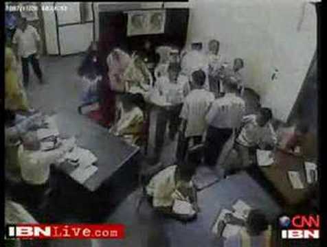 LTTE's Suicide bomber exploding bomb in Srilanka govt office