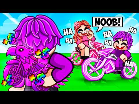 Faking as A NOOB in Roblox BIKE OBBY, then Using a $1,000,000 Bike!