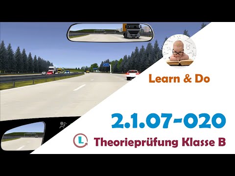 Lexi - Theorieprüfung Klasse B - 2.1.07-020 - لکسی - گواهینامه رانندگی آلمانی