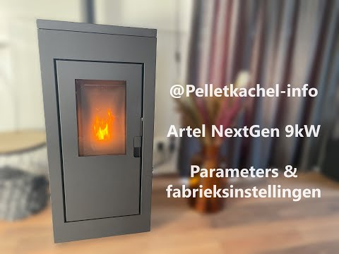 Artel NextGen 9kW pelletkachel - Parameters instellen & fabrieksinstellingen