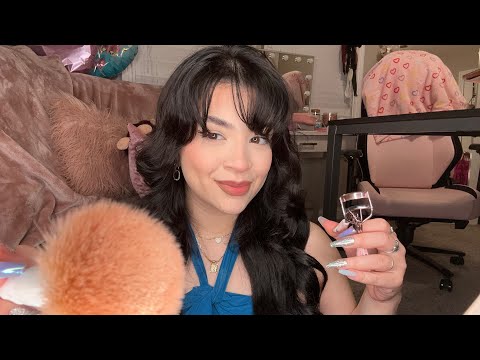 ASMR chaotic friend gets you ready for the club 💃🏻