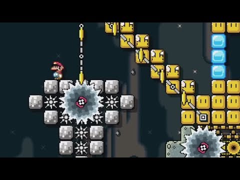 BACKGROUND ABOVE ~ EASY 100 Mario Challenge ~ SUPER MARIO MAKER ~ NO COMMENTARY 1bi