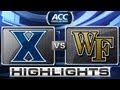 Xavier vs Wake Forest Basketball Highlights 2013.