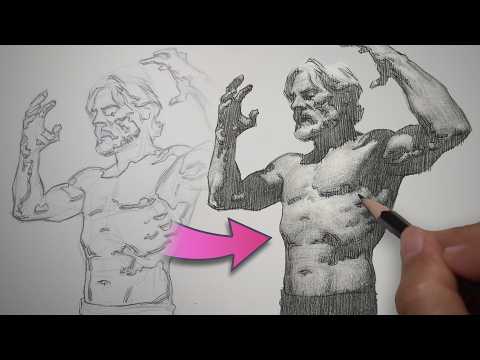 How I Shade a Realistic Figure Drawing – Step-by-Step Demo with Pen & Pencil