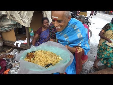 Chennai Common People Eating Breakfast ( Lemon Rice @ 20 rs ) | Street Food Loves You