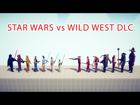 STAR WARS Team vs WILD WEST DLC Team - Totally Accurate Battle Simulator TABS