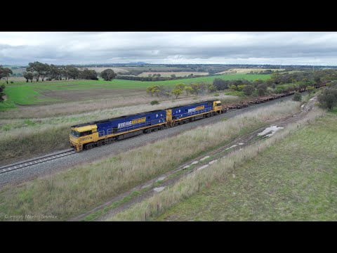 5MP2 Pacific National Steel Train With Empty Wagons (25/8/2022) - PoathTV Railways