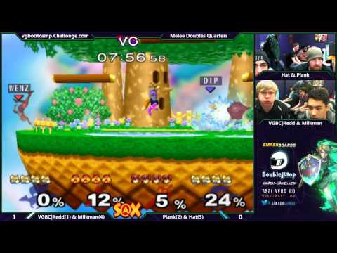 S@X Monthly - VGBC|Redd & Milkman Vs. Hat & Plank - SSBM Losers Quarters - Melee