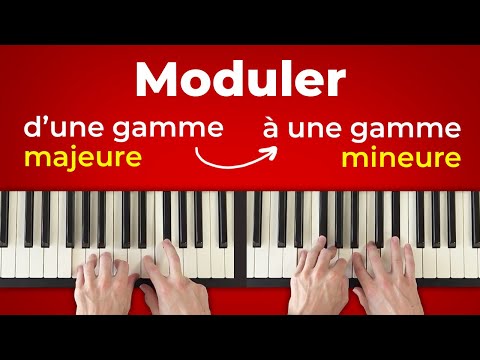Moduler d'une gamme majeure à une gamme mineure au piano