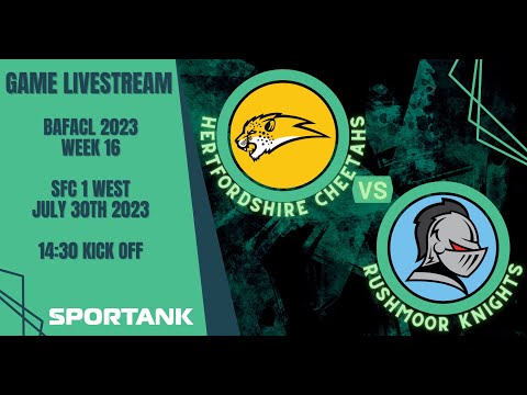 UK American Football - Hertfordshire Cheetahs v Rushmoor Knights