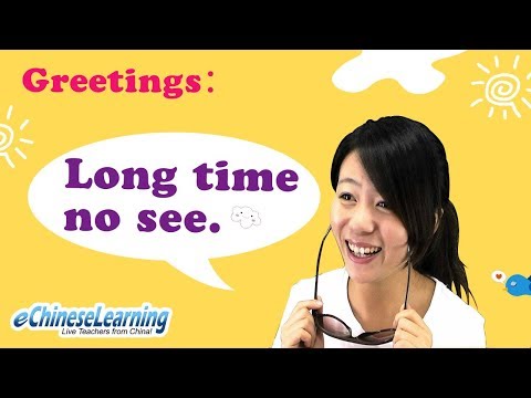 Beginner Mandarin Chinese: "Long Time No See"