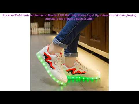 Eur size 35-44 tenis led feminino Basket LED Running Shoes Light Up tr Video