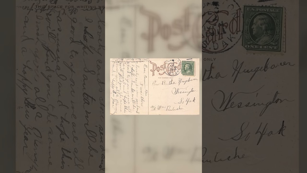 Kind Greetings, Divided Back Postcard, Scenic Landscape, 1910s Video