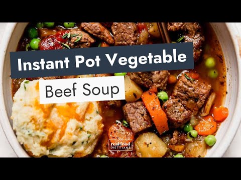 Instant Pot Vegetable Beef Soup
