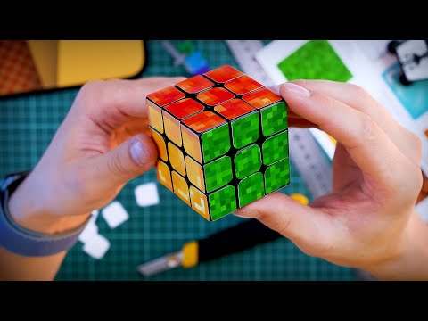 Making Minecraft 3x3 Rubik’s Cube Puzzle Customization DIY in Minecraft Style