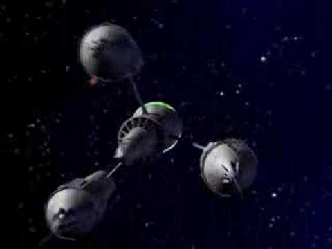 Blakes 7 CG Liberator vs. Pursuit Ship