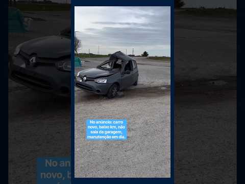 Carro quase inteiro pra vender, mas olha o estado desse Renault #carros #shorts