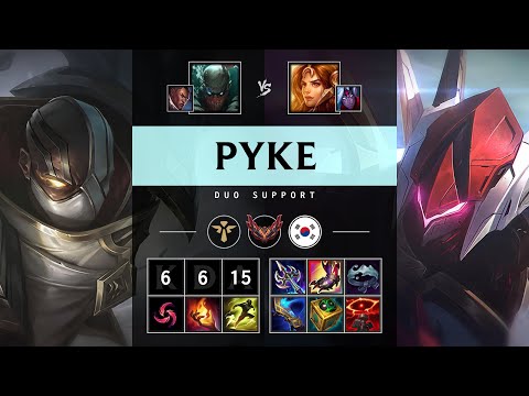 Pyke Support vs Leona - KR Grandmaster Patch 25.10